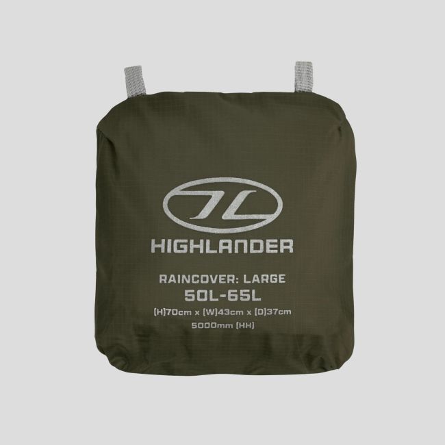 Wasserdichte Rucksackabdeckung Ducks 50 bis 65L - Ranger Green - Highlander