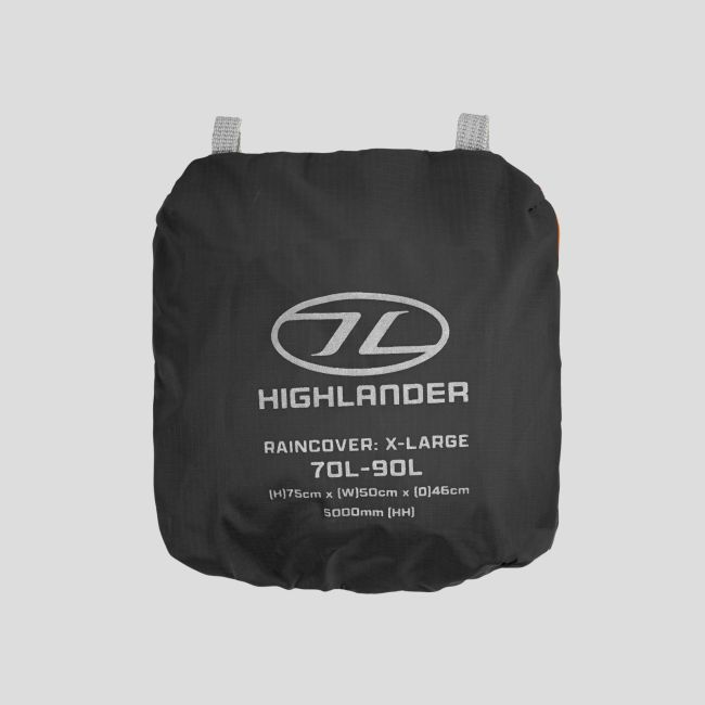 Capa impermeável para mochila Ducks 70 a 90L - Preto - Highlander Forces