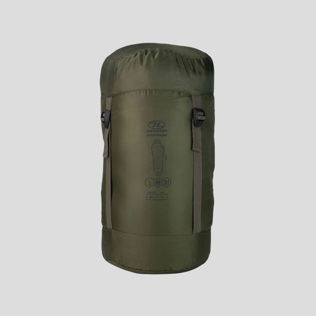 Saco de dormir momia Defender 250 (1 a 6°C y +) - Verde Oliva - Highlander Forces