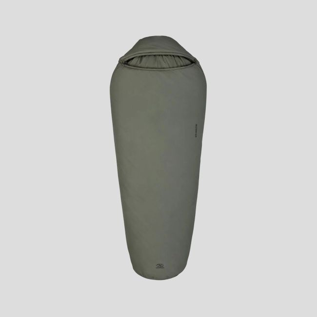 Śpiwór mumia Nite Shield 150 (5 do 10°C i +) - Zielony Oliwkowy - Highlander