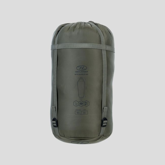 Sac de couchage momie Nite Shield 150 (5 à 10°C et +) - Vert Olive - Highlander
