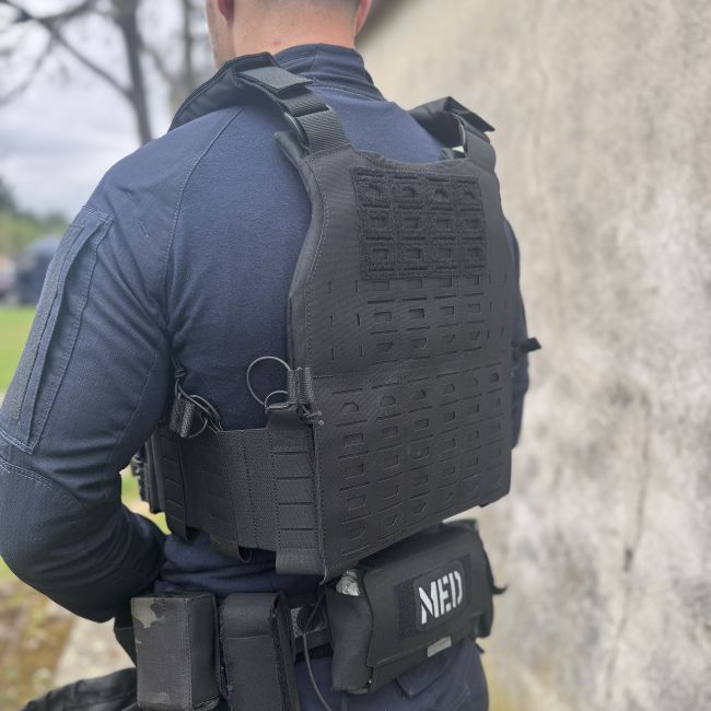 Fighter Ballistic Plate Carrier - Black - Trix Tactical