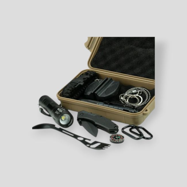 Überlebenskit mit wasserdichter Kiste - Highlander Outdoor