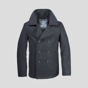 Marinewollmantel Pea Coat Schwarz - Gebraucht - Brandit - Größe 3XL