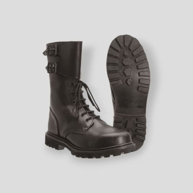 Rangers de l'armée francaise en cuir - Noir - Taille 45 - Occasion - Mill-Tec