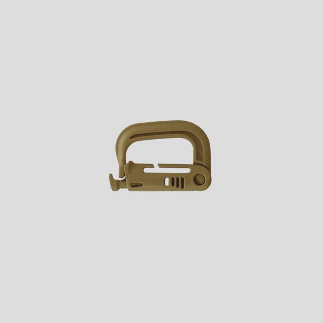 Grimlock-Karabiner 4cm für Molle-Befestigungen - Coyote - OPEX