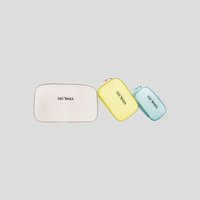 Borsa porta-oggetti (3 pz) - Bianco Giallo Blu - 2L+4L+8L - Tatonka