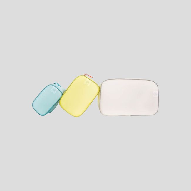 Saco de arrumação (3 pcs) - Branco Amarelo Azul - 2L+4L+8L - Tatonka