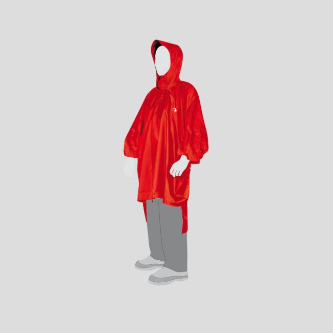 Poncho de pluie M/L - Rouge - Tatonka