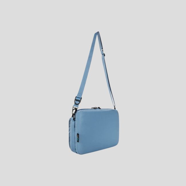Borsa a tracolla piatta L - Azzurro - Tatonka