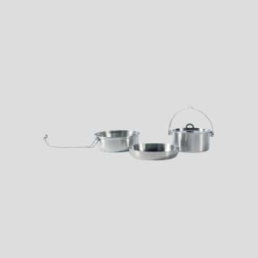 Batterie de cusine - casserole/poele/bol - Acier inox - Tatonka