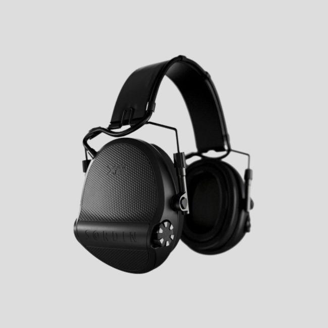Cuffia antirumore con archetto in cuoio nero e anelli in gel Suprême X2 (SNR : 29db) - Nero - MSA Sordin