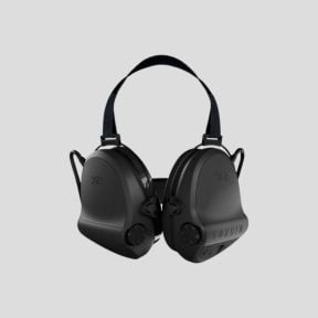 Casco antiruido con arnés de nuca en tela negra y anillos de gel Suprême X2 (SNR: 29 dB) - Negro - MSA Sordin
