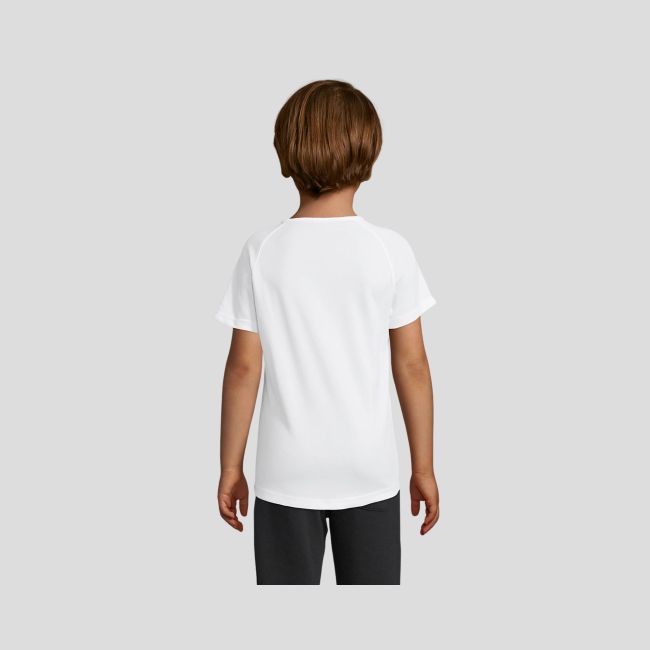 Tee-shirt à manches courtes raglan Sporty enfant - Blanc - Sol's