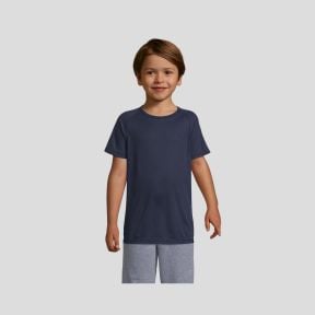 T-shirt de mangas curtas raglan Sporty infantil - French Marine - Sol's