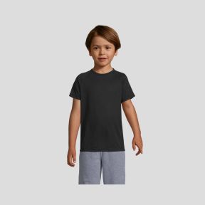 T-shirt a maniche corte raglan Sporty bambino - Nero - Sol's