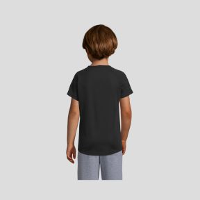 Tee-shirt met korte raglanmouwen Sporty kind - Zwart - Sol's