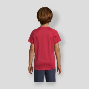 T-shirt met korte raglanmouwen Sporty kind - Rood - Sol's