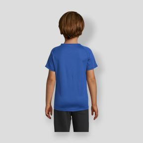T-shirt de mangas curtas raglan Sporty criança - Royal - Sol's