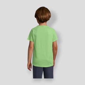 T-shirt met korte raglanmouwen Sporty kind - Appeltjesgroen - Sol's
