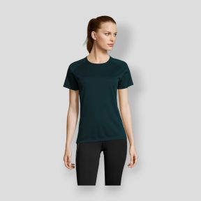 Tee-shirt à manches courtes raglan Sporty femme - Bleu Pétrole - Sol's