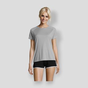 T-shirt a maniche corte raglan Sporty donna - Grigio Puro - Sol's