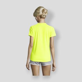 T-shirt a maniche corte raglan Sporty donna - Giallo Fluo - Sol's