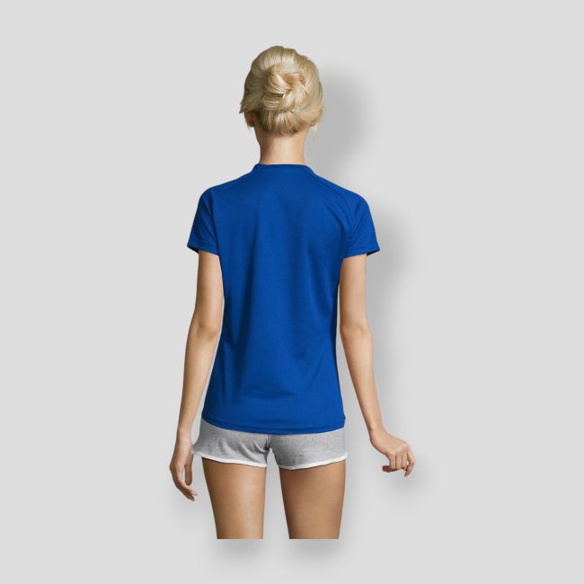 Kurzärmliges Raglan-T-Shirt Sporty Damen - Royal - Sol's