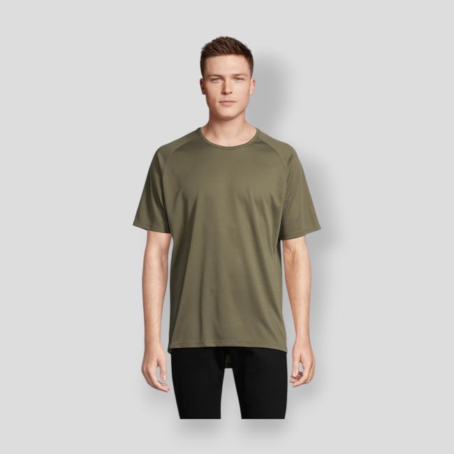 Raglan-T-Shirt Sporty Herren - Army - Sol's