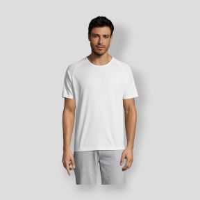 Tee-shirt met raglanmouwen Sporty heren - Wit - Sol's