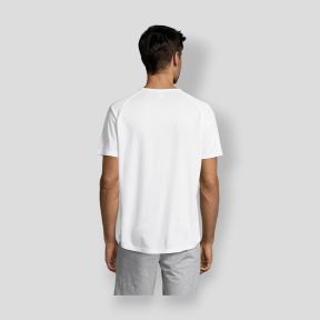 T-shirt a maniche raglan Sporty uomo - Bianco - Sol's