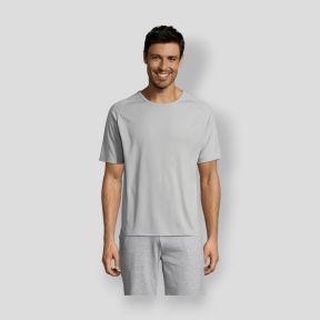 Camiseta de mangas raglán Sporty hombre - Gris Pur - Sol's