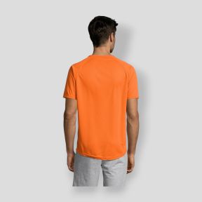 T-shirt de mangas raglan Sporty homem - Laranja - Sol's