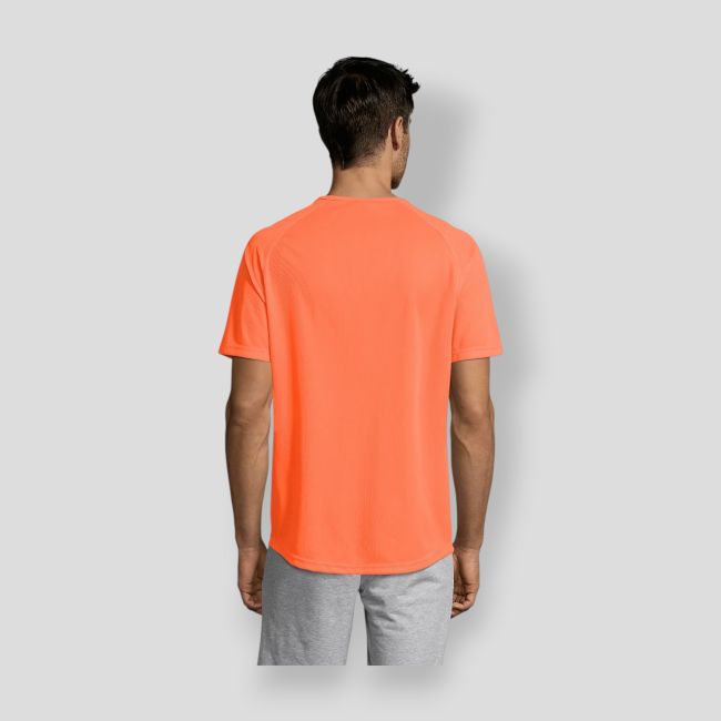 T-shirt a maniche raglan Sporty uomo - Arancione Fluo - Sol's