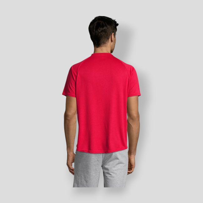 Tee-shirt à manches raglan Sporty homme - Rouge - Sol's