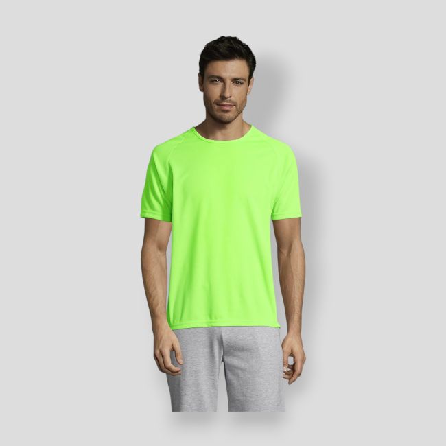 Raglan-T-Shirt Sporty Herren - Neon Grün - Sol's