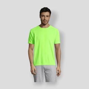 Tee-shirt met raglanmouwen Sporty heren - Fluorogroen - Sol's