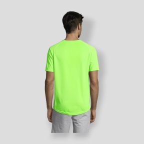 Koszulka z rękawami raglanowymi Sporty męska - Fluorescencyjny Zielony - Sol's