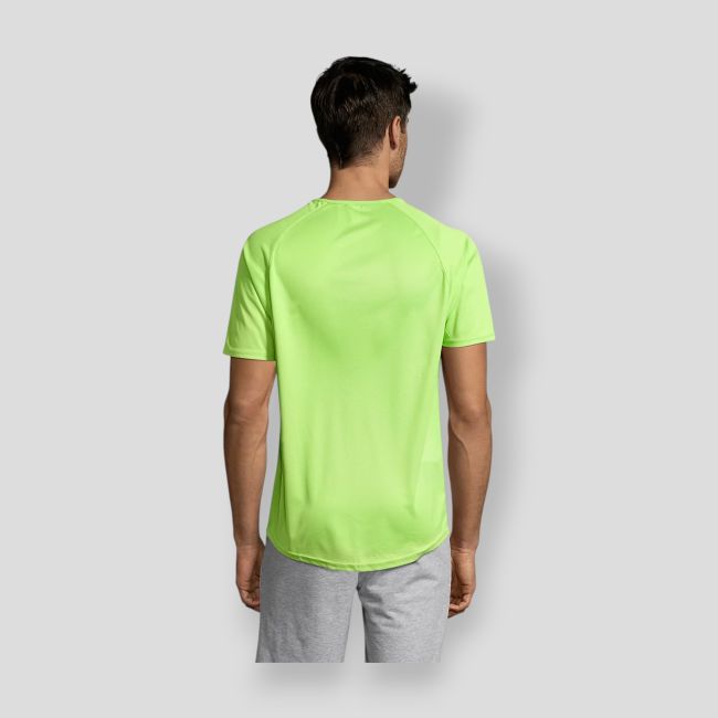 Tee-shirt met raglanmouwen Sporty heren - Appelgroen - Sol's