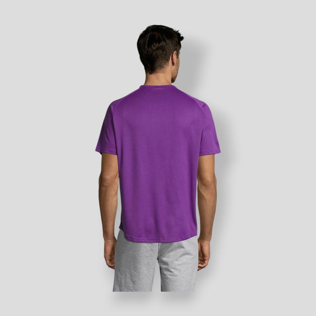 T-shirt a maniche raglan Sporty uomo - Viola Scuro - Sol's