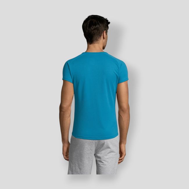 Raglan mouwen T-shirt Sporty heren - Aqua - Sol's
