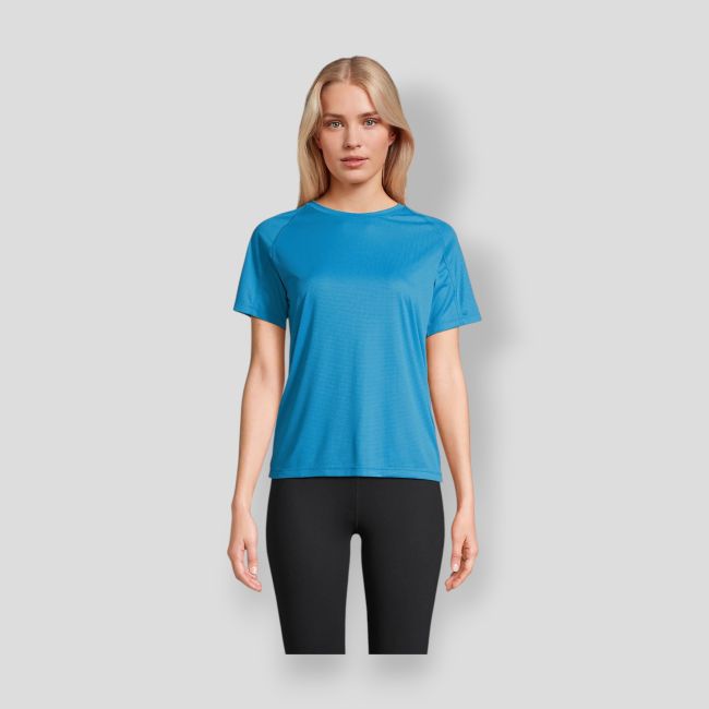 T-shirt a maniche raglan Vortex donna - Aqua - Sol's