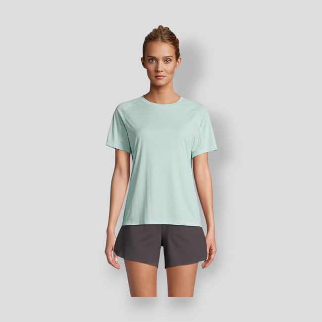 Tee-shirt met raglanmouwen Vortex dames - Arctisch Blauw - Sol's