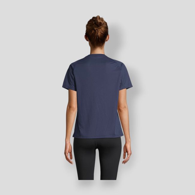Camiseta de mangas raglán Vortex mujer - French Marine - Sol's