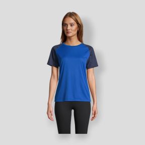 T-shirt de mangas raglan Vortex feminino - French Marine/Royal - Sol's