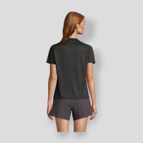 Camiseta de manga raglán Vortex mujer - Negro - Sol's