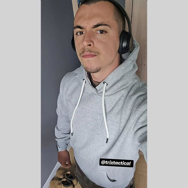 Sweat com capuz Storm - Cinzento Mesclado - Trix Tactical
