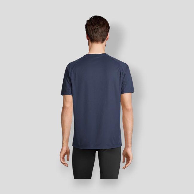 T-shirt de mangas raglan Vortex masculino - French Marine - Sol's