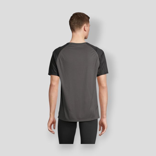 T-shirt de mangas raglan Vortex homem - Preto/Antracite - Sol's