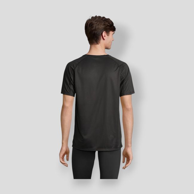 Tee-shirt à manches raglan Vortex homme - Noir - Sol's